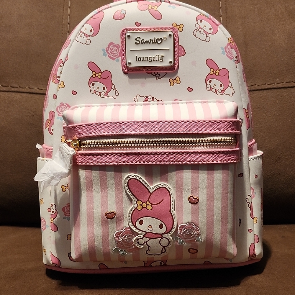Loungefly My Melody Pink and White Mini Backpack